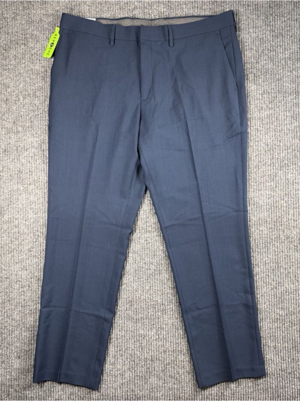 Haggar Performance Comfort Dress Pants Men’s 38x30 Blue Flex Straight Fit NEW